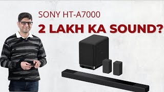 Hindi  हिन्दी Sony HTA7000 Soundbar review  The best Dolby Atmos Soundbar [upl. by Novyat]