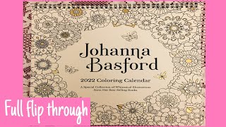 Johanna basford 2022 calendar full flip through [upl. by Stelu]