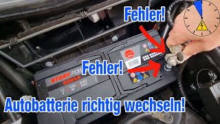 Autobatterie richtig tauschen Mercedes CLK Batterie Auto wechseln W209 [upl. by Socram169]