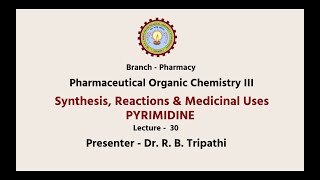 Pharmaceutical Organic Chemistry III  AKTU Digital Education [upl. by Xilef]