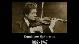 Bronisław Huberman plays Vieuxtemps Ballad and Polonaise op38 rec in 1923 [upl. by Paulsen]