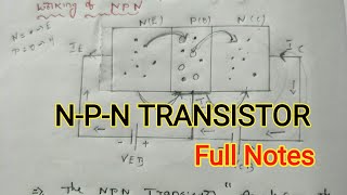 NPN transistor explanation transistorpnpnpntelugu [upl. by Schoenberg]