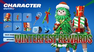 Fortnite Winterfest 2023 Rewards Showcased Free Skins [upl. by Eeslek341]