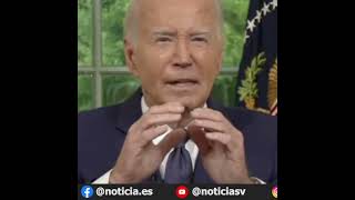 Joe Biden renuncia a su candidatura y no buscará su reelección [upl. by Alacim]