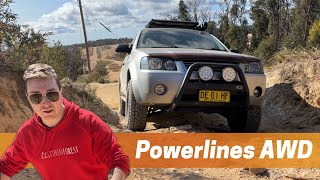 STUCK TWICE  Lithgow 4x4 powerline tracks in a FORD TERRITORY AWD [upl. by Ys]