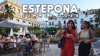 Estepona Spain Wonderful Town Summer 2024 September Update Costa del Sol  Málaga 4K [upl. by Arand]