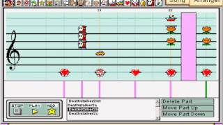 Deathstalker 2 theme  Mario Paint Composer [upl. by Enilorak384]