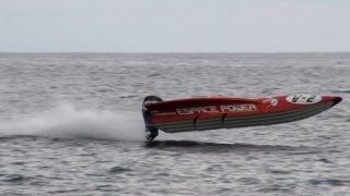 Bateau de Course Offshore Solenzara en corse 2010 championnat du monde [upl. by Ronal]