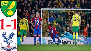 Norwich VS Crystal Palace 11 Extended Highlights amp All Goals 2022  Wilfried Zaha goal vs Norwich [upl. by Nomyaw103]