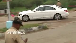 Telangana CM KCR New Benz Car  KCR Convey in Nizamabad Tour [upl. by Gnap]