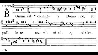 Septuagesima Offertory Bonum est confitéri Dómino Solfeggio [upl. by Darice]