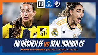 BK Häcken vs Real Madrid  Partido entero de la jornada 2 de la UEFA Women’s Champions League [upl. by Ainwat]