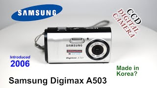 2006 Samsung Digimax A503  CCD Digital Camera [upl. by Orpah690]