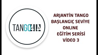 Arjantin Tango Dansı Başlangıç Seviye Ders 3 Cross Step tangokursu [upl. by Neerahs]