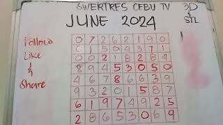 MONTHLY SWERTRES ANGLE GUIDE 3D NATIONAL amp ALL STL June 2024 3d lotto viral fyp guide tips [upl. by Annette194]