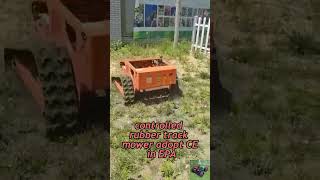 Where to buy Vigorun VTLM800 wireless caterpillar lawnmower onlineweeding orchard [upl. by Anayra]