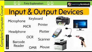 Input and Output Devices of Computer [upl. by Ahsirtal]