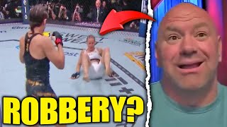 Valentina Shevchenko claims she was ROBBED MMA Community reacts to Grasso vs Shevchenko fight [upl. by Ahiel]