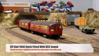 NEW EFE Rail London Underground 1938 Stock With DCC Sound [upl. by Brinkema571]