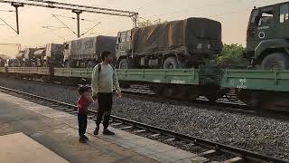 Army 🪖 Train 🚆 Salmari Station😍 [upl. by Lindon]