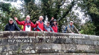 Sefton Road Ramblers C Group on Priest Hutton Ramble 11 10 23 [upl. by Dijam]