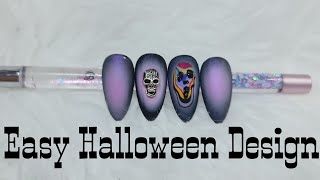 Quick Halloween Design  Press On Nails  Madam Glam  Airbrush  Aurora [upl. by Isla]