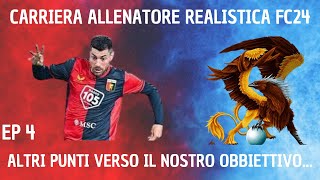 CARRIERA ALLENTORE REALISTICA FC COL GENOAALTRI PUNTI PER IL NOSTRO OBBIETTIVO [upl. by Attelrahc]