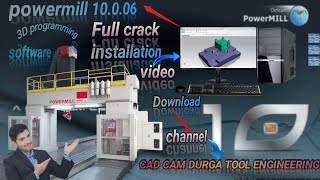 Autodesk PowerMILL Installation Delcam 10006 Dawnload link 🔗 [upl. by Elcarim]