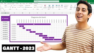 📊 Como hacer un DIAGRAMA de GANTT en Excel Super Fácil 2023 [upl. by Betta]