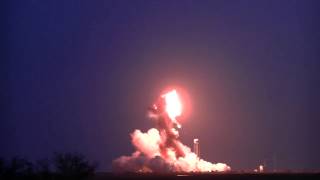 Antares Rocket Explosion from Press Site [upl. by Anglim]