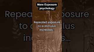 Repeated exposure to a stimulus increases [upl. by Cai]