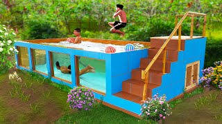 A cool summer with DIY swimming pool at home for my children [upl. by Yuu329]