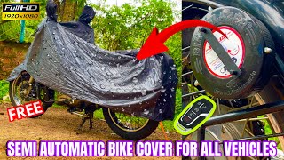 Bike blazer Semi automatic Bike Covers  bikeblazer raincover blkelover rain raincoatwayanad [upl. by Nolyat378]