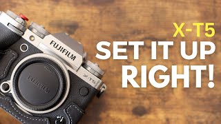 Fujifilm XT5 Comprehensive Setup Guide Custom Menus Modes amp Buttons EXPLAINED [upl. by Ardenia]