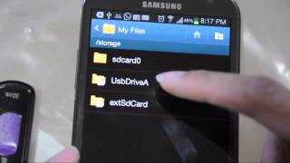 Connecting Flash Drive to Android Using USB OTG [upl. by Ahcsrop239]