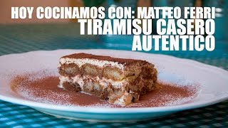 TIRAMISU CASERO Y FACIL RECETA AUTENTICA ITALIANA GRABADA CON UNA GO PRO [upl. by Ferri]