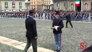 Napoli  Gli allievi alla Nunziatella giurano in Piazza del Plebiscito 1 161113 [upl. by Melbourne597]