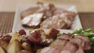 Maple Garlic Marinated Pork Tenderloin  Pork Recipe  Allrecipescom [upl. by Name233]