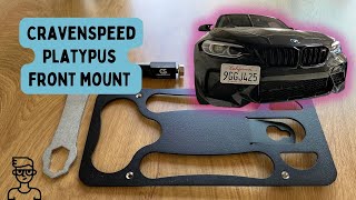 Say Goodbye To Front Bumper Holes The CravenSpeed Platypus License Plate Mount [upl. by Billi923]