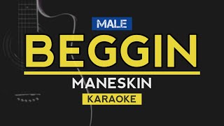 Beggin  Maneskin  Karaoke Instrumental With Lyrics [upl. by Hettie]