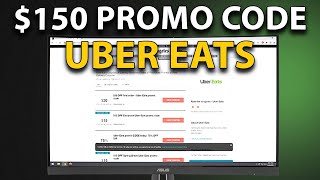 Best Uber Eats Voucher  150 Promo Code Free Food [upl. by Uehttam38]