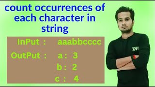 How To Count Occurrences Of Each Character In String In Java  Code Coffee Java [upl. by Eeresed250]