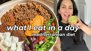 WHAT I EAT IN A DAY on the Mediterranean diet 🍋 VEGETARIAN amp HEALTHY RECIPES [upl. by Odnamla]