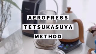 Aeropress Tetsu kasuya method  brewista artisan kettle  Baratza Encore [upl. by Farmer]