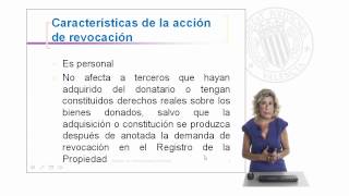 La revocación de la donación por ingratitud  58128  UPV [upl. by Eitnom]