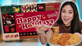 UNBOXING SAMYANG BULDAK Ramen Advent Calendar amp GIVEAWAY [upl. by Prudy340]