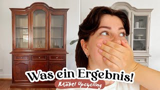 EXTREMES MÖBEL MAKEOVER  Alte Vitrine ganz EINFACH für WENIG Geld neu gestalten  DIY Upcycling [upl. by Eical876]