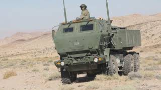 HIMARS Rapid Infiltration and FIRE by US Army in Jordan [upl. by Ahsiym]