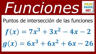 PUNTOS DE INTERSECCIÓN DE DOS FUNCIONES POLINÓMICAS [upl. by Twyla862]