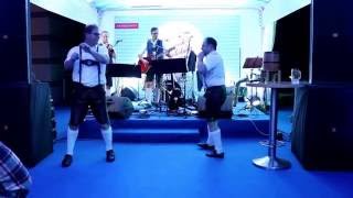 The Schuhplattler dance by Talbachbuam at GrandOktoBierFest [upl. by Errick582]